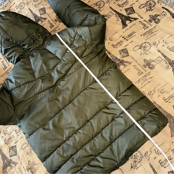Michael kors kids green olive hooded puffer jacket - Picture 12 of 12